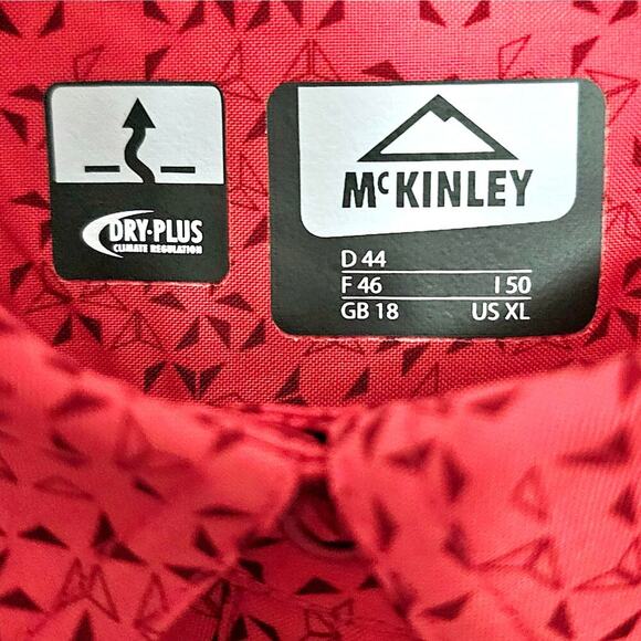 McKinley Womens Outdoor Shirt XL Pink Hiking Active Sport Pocket Moisture Wick - Picture 2 of 9